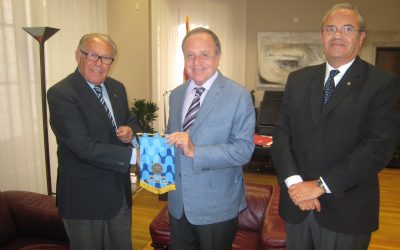 Visita al senyor Joan Giraut, president de la Diputació de Girona