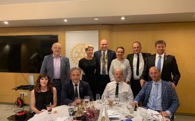 Ginés Guillen, nou President de Rotary Club Girona i Marc Payrà, nou Delegat de Governador